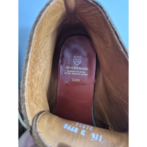 Allen Edmonds Mens Gobi Brown Suede Chukka Boots 11.5 D main image 4